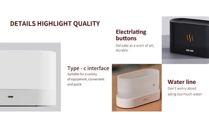 Aroma Flame Humidifier For Office And Home Use