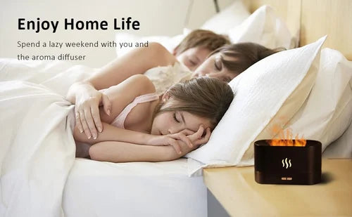 Aroma Flame Humidifier For Office And Home Use